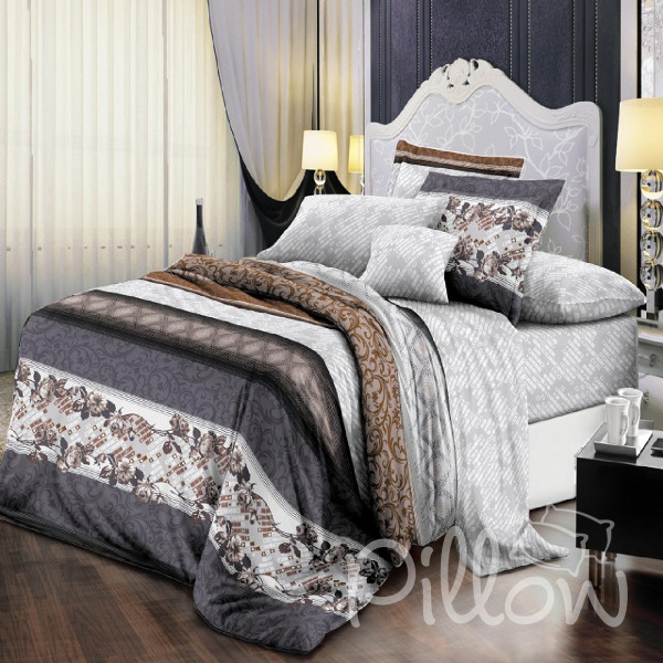 Комплект постельного белья поплин «tm-5105-z-a-b» NazTextile