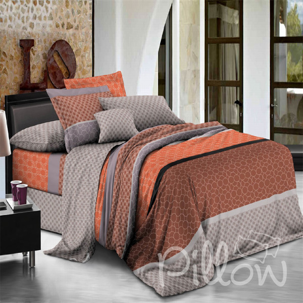 Комплект постельного белья поплин «1709-a-b» NazTextile