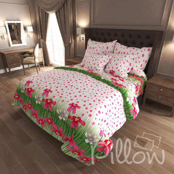 Комплект постельного белья бязь голд «n-6826-red» NazTextile