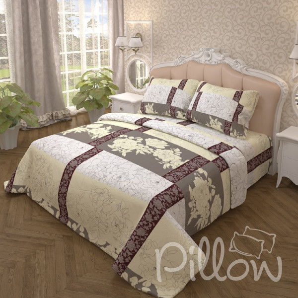 Комплект постельного белья бязь голд «n-6957-beige» NazTextile