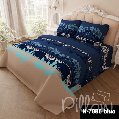 Комплект постельного белья бязь голд «n-7085-blue» NazTextile
