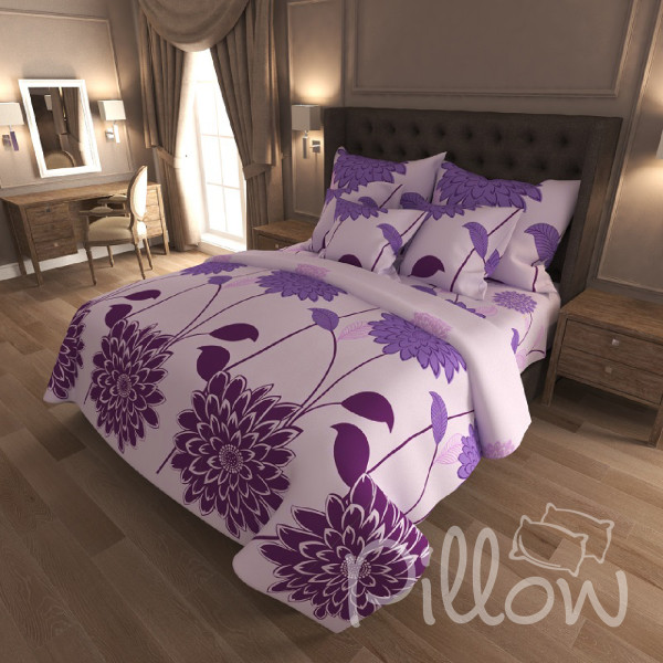 Комплект постельного белья бязь голд «ne-62-violet» NazTextile
