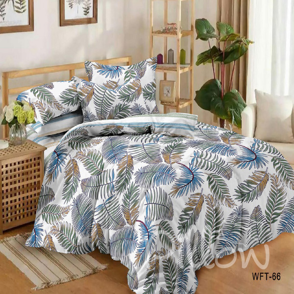 Комплект постельного белья сатин «wft-66-a-b» NazTextile