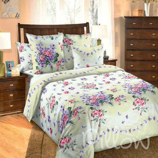 Комплект постельного белья бязь голд «n-6963-green» NazTextile