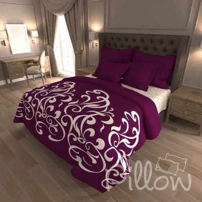 Комплект постельного белья бязь голд «n-7426-a-b-violet» NazTextile