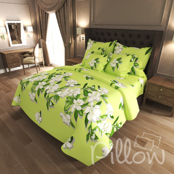 Комплект постельного белья бязь голд «n-6912-a-green» NazTextile