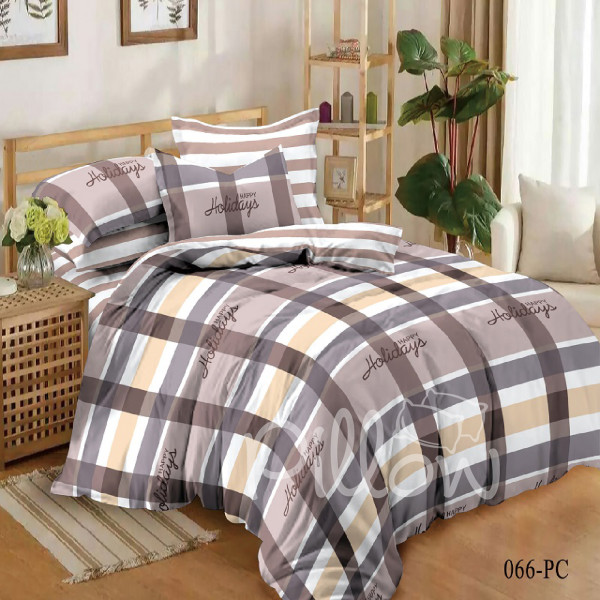 Комплект постельного белья сатин «066-pc-a-b» NazTextile
