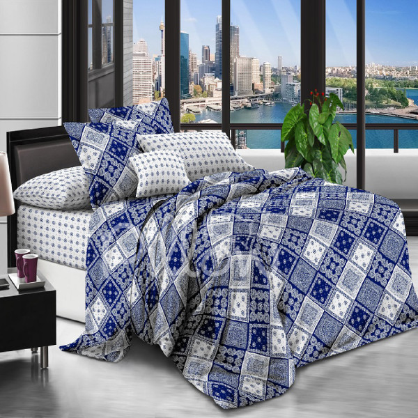 Комплект постельного белья поплин «tm-5001-z-a-b» NazTextile
