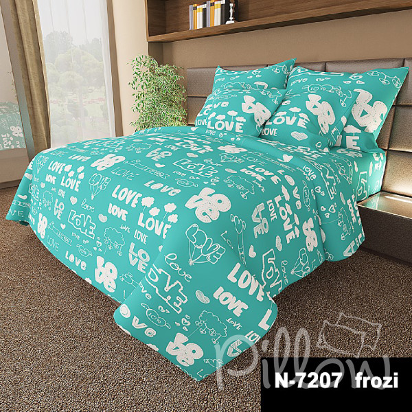 Комплект постельного белья бязь голд «n-7207-frozi» NazTextile