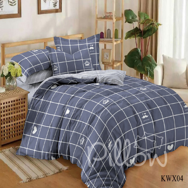 Комплект постельного белья сатин «kwx-04-a-b» NazTextile