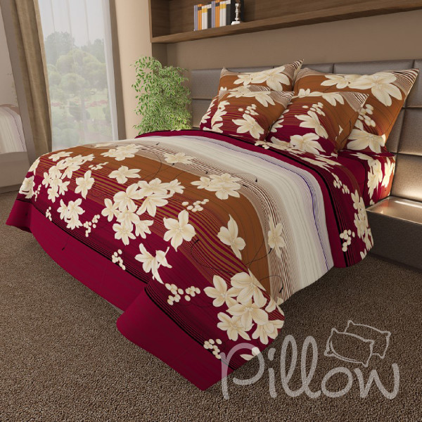 Комплект постельного белья бязь голд «n-086-red» NazTextile