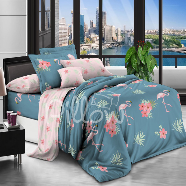 Комплект постельного белья сатин «xhyqt-1050-a-b» NazTextile