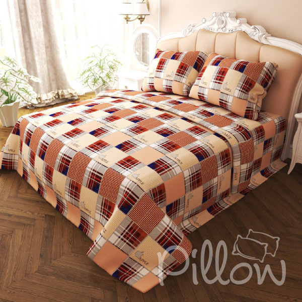 Комплект постельного белья бязь голд «n-7284-brown» NazTextile