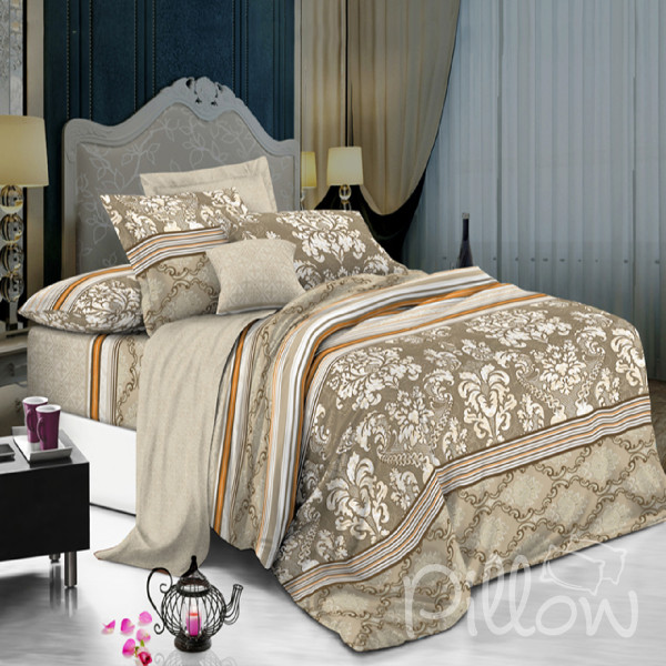 Комплект постельного белья поплин «1701-a-b» NazTextile