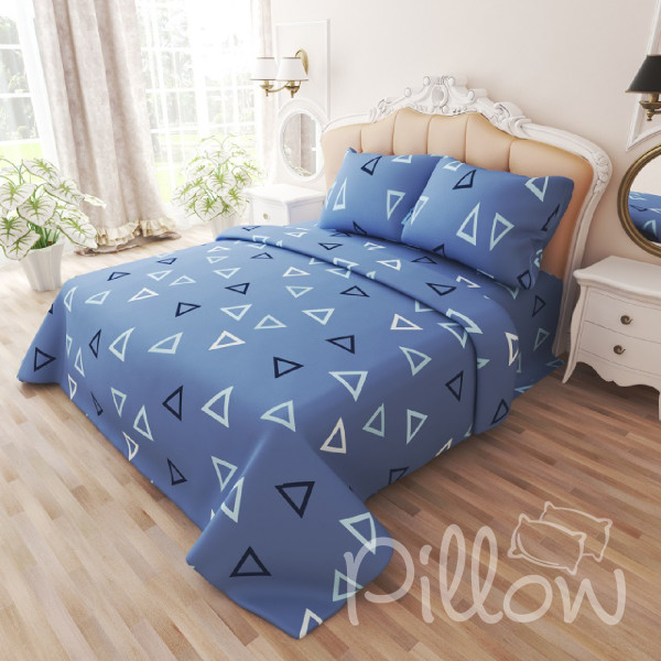 Комплект постельного белья бязь голд «n-7475-b-blue» NazTextile