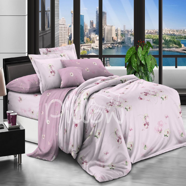 Комплект постельного белья поплин «s-009-a-b» NazTextile