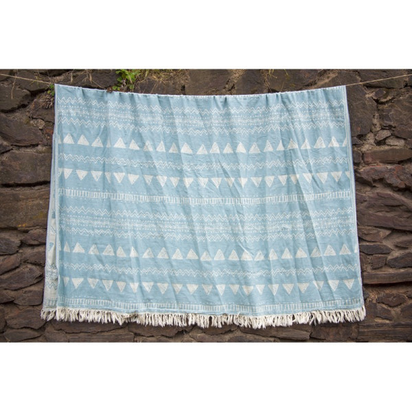 Плед-накидка «Chalkboard Throw Teal» Barine