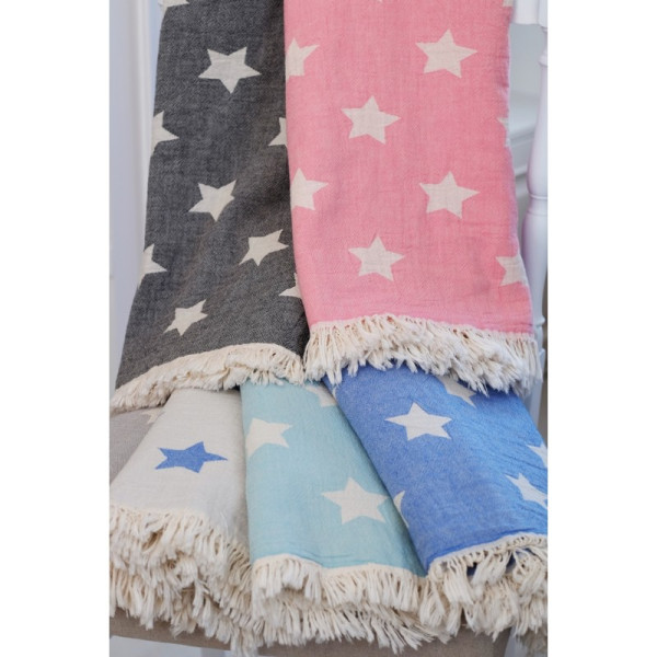 Плед-накидка «Stars Throw mavi» Barine