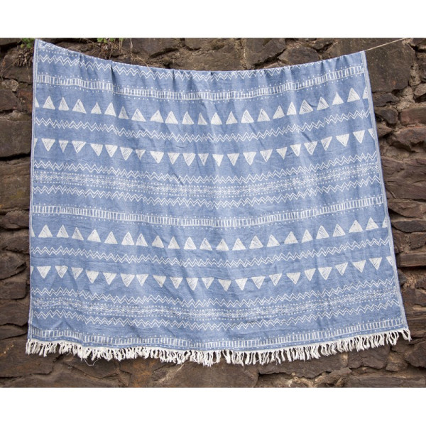 Плед-накидка «Chalkboard Throw Denim» Barine