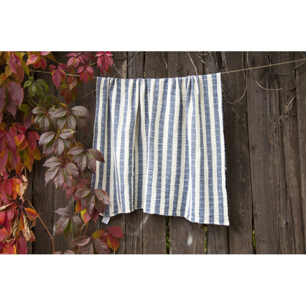 Плед-накидка «Stripe Muslin lacivert» Barine