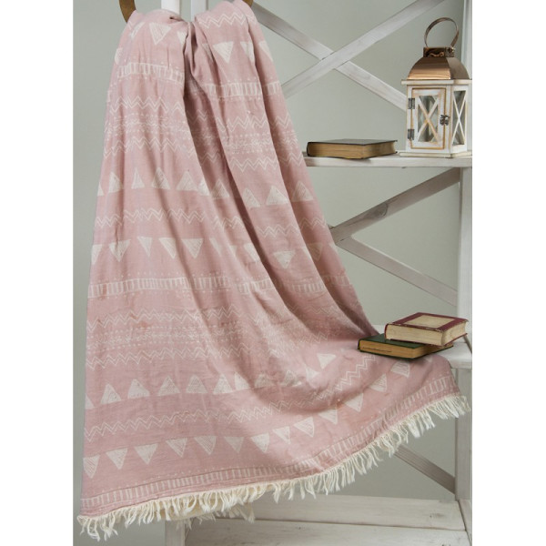 Плед микроплюш «Chalkboard Throw Pink» Barine