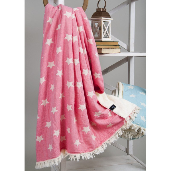 Плед микроплюш «Star Throw pembe» Barine