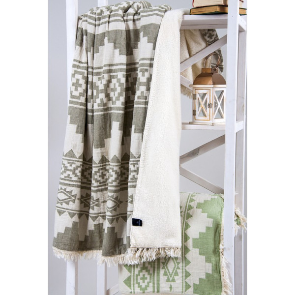 Плед микроплюш «Rug Throw khaki» Barine
