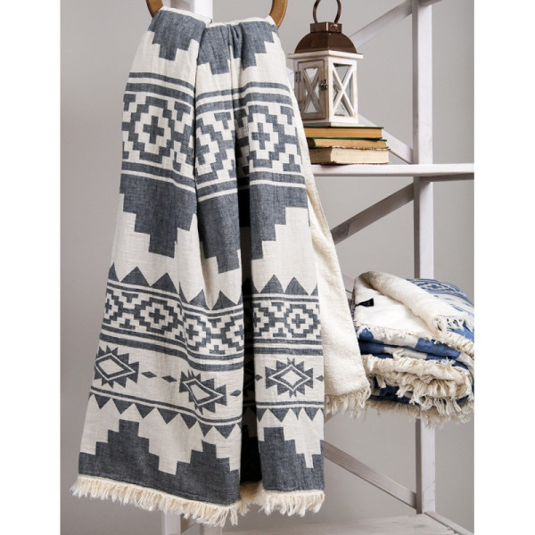 Плед микроплюш «Rug Throw black» Barine