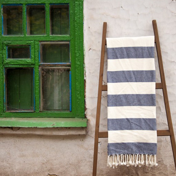 Плед-накидка «Deck Throw Blue» Barine