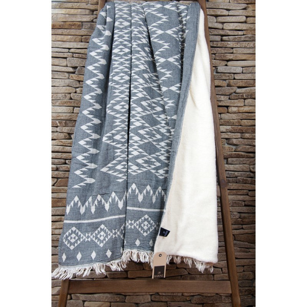 Плед микроплюш «Kilim siyah» Barine