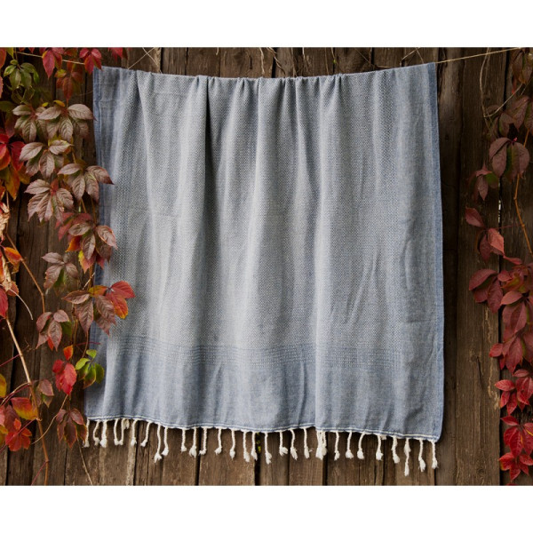 Плед-накидка «Tan Throw denim» Barine