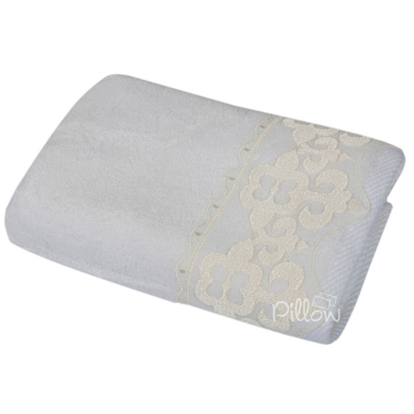 Полотенце бамбуковое «Damask» белое | Maxstyle