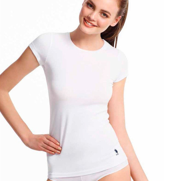 Футболка женская «66002 - M» персиковая | U.S. Polo Assn
