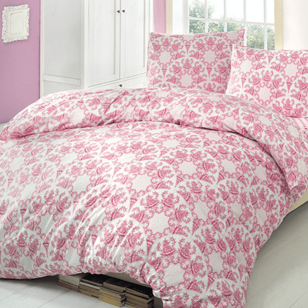 Комплект постельного белья ранфорс «Brielle 704 V1 Pink» Brielle