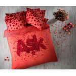 Комплект постельного белья ранфорс «Ask Red» TAC