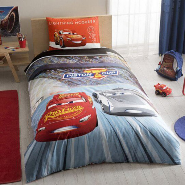 Детский комплект постельного белья ранфорс «Cars 3» TAC