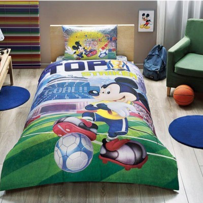 Детский комплект постельного белья ранфорс «Mickey Goal» TAC