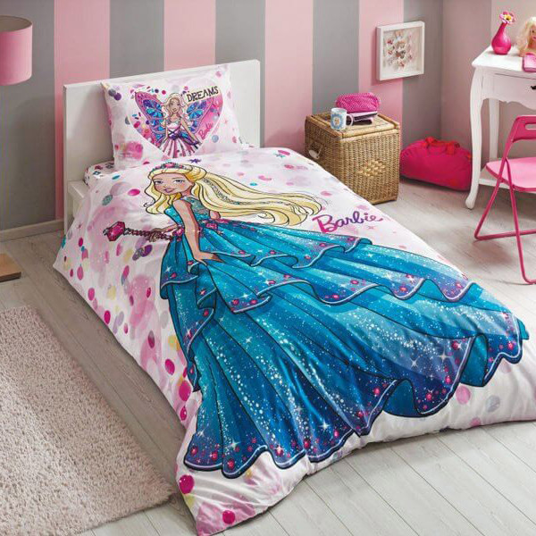 Детский комплект постельного белья ранфорс «Barbie Dream» TAC
