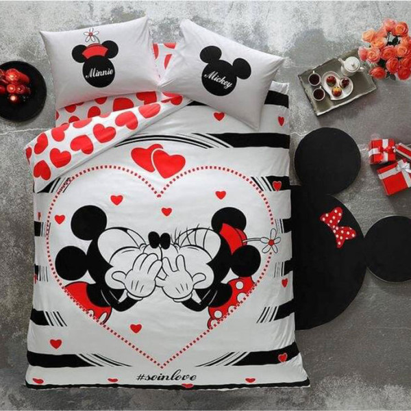 Комплект постельного белья ранфорс «Disney M&M Amour» TAC