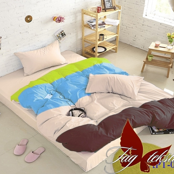Комплект постельного белья поплин «Color mix APT005» TAG