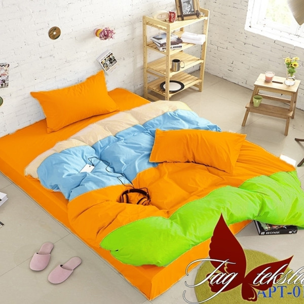 Комплект постельного белья поплин «Color mix APT016» TAG