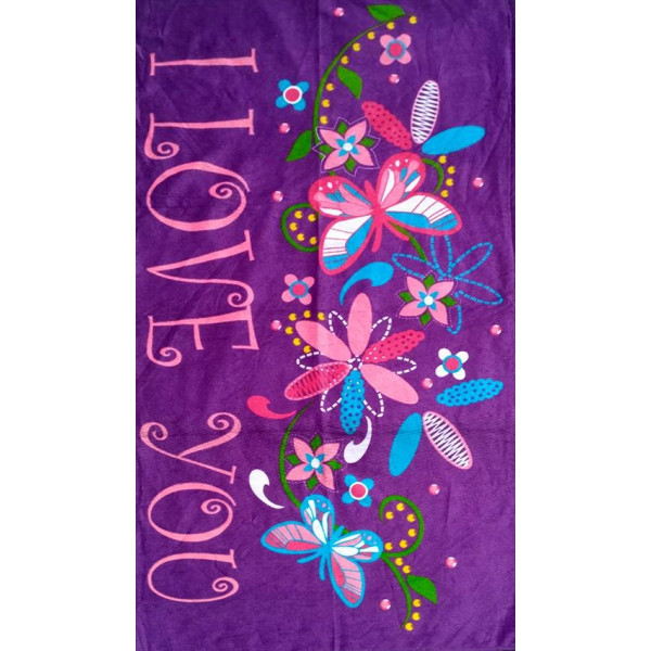 Полотенце пляжное «I Love you» TAG