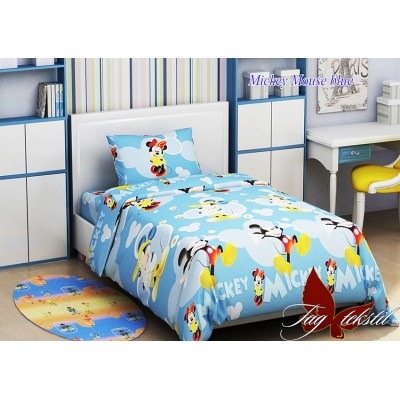 Комплект постельного белья ранфорс «Mickey Mouse blue» TAG