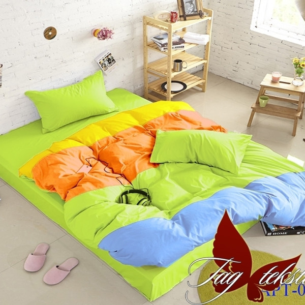 Комплект постельного белья поплин «Color mix APT020» TAG