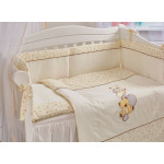Комплект в детскую кроватку 7 предметов Twins «Teddy Love R-006»
