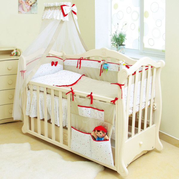 Комплект в кроватку 8 предметов Twins «Starlet P-021»