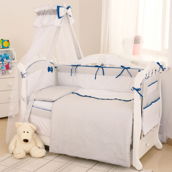 Комплект в кроватку 8 предметов Twins «Starlet P-024»