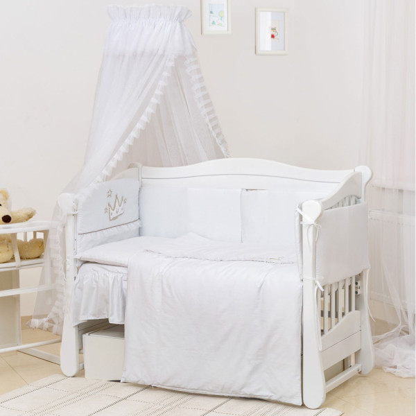 Комплект в детскую кроватку 7 предметов Twins «Vintage Baby R-004»