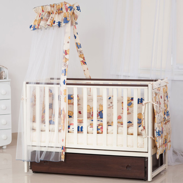 Комплект в кроватку 8 предметов Twins «Multi color»