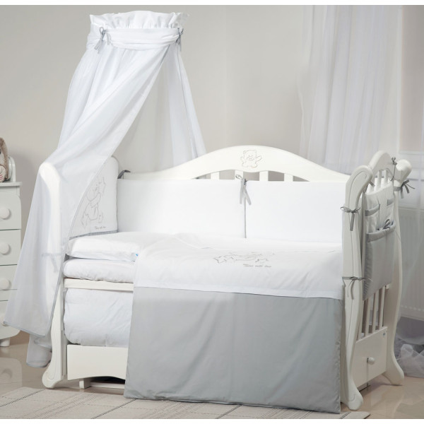 Комплект в кроватку 8 предметов Twins «Loving bear D-010»